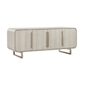 Modern Wooden Sideboard with Sleek Metal Legs and Minimalist Design
